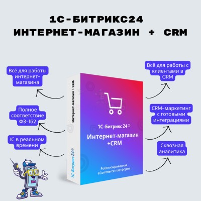 Программа для ЭВМ "1С-Битрикс24". Лицензия Интернет-магазин + CRM (12 мес.) - купить в Больших Осинках